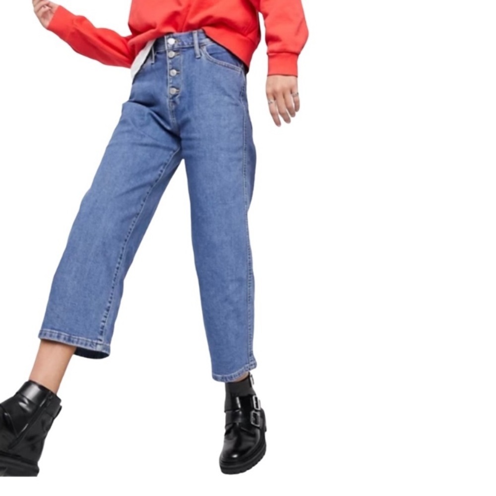LEVI'S Mile High Cropped Wide Leg Jeans NWT